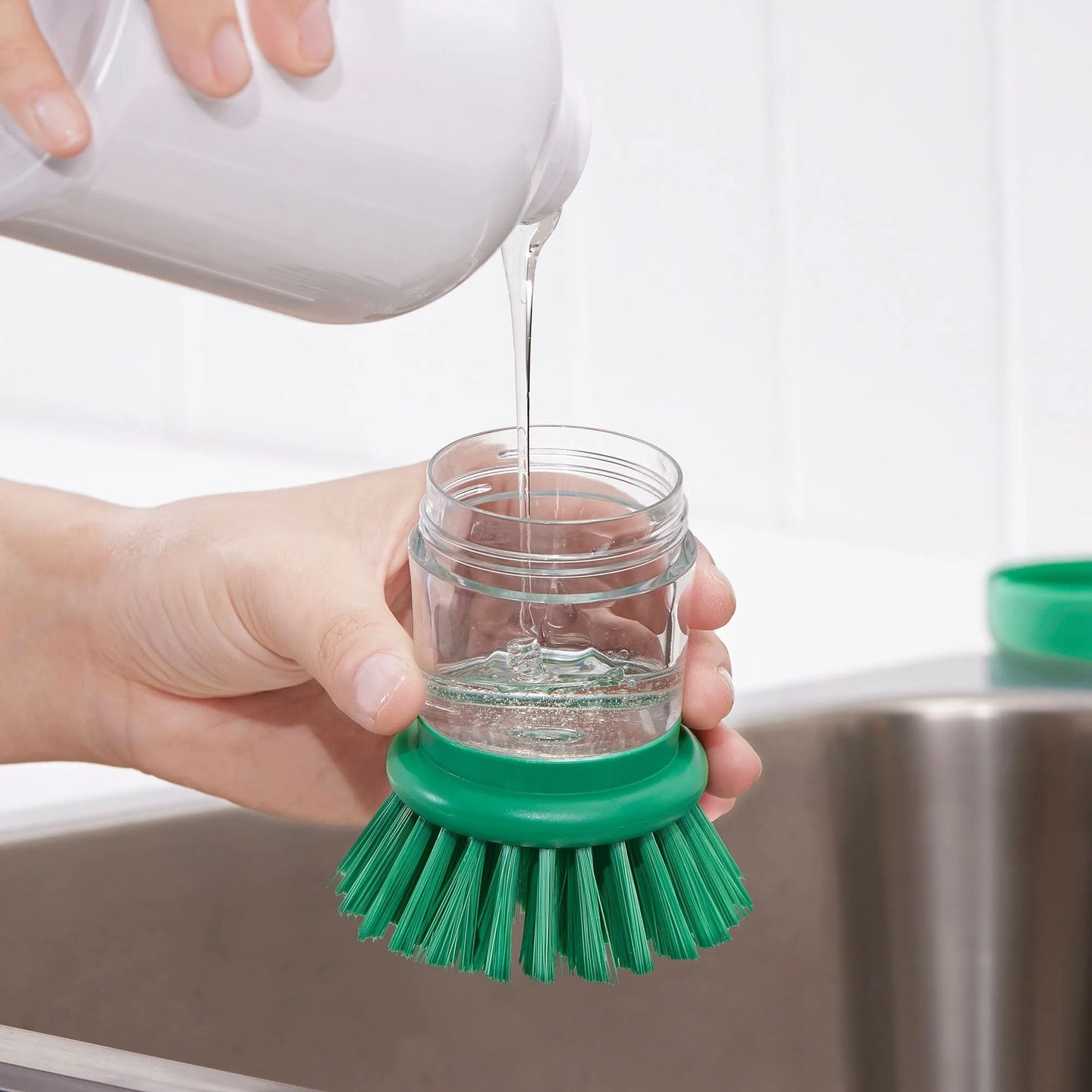 SudsGreen Sabun Dispanserli Bulaşık Fırçası